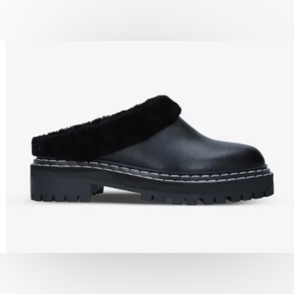 PROENZA SCHOULER

Lug-Sole Shearling And Leather Mules